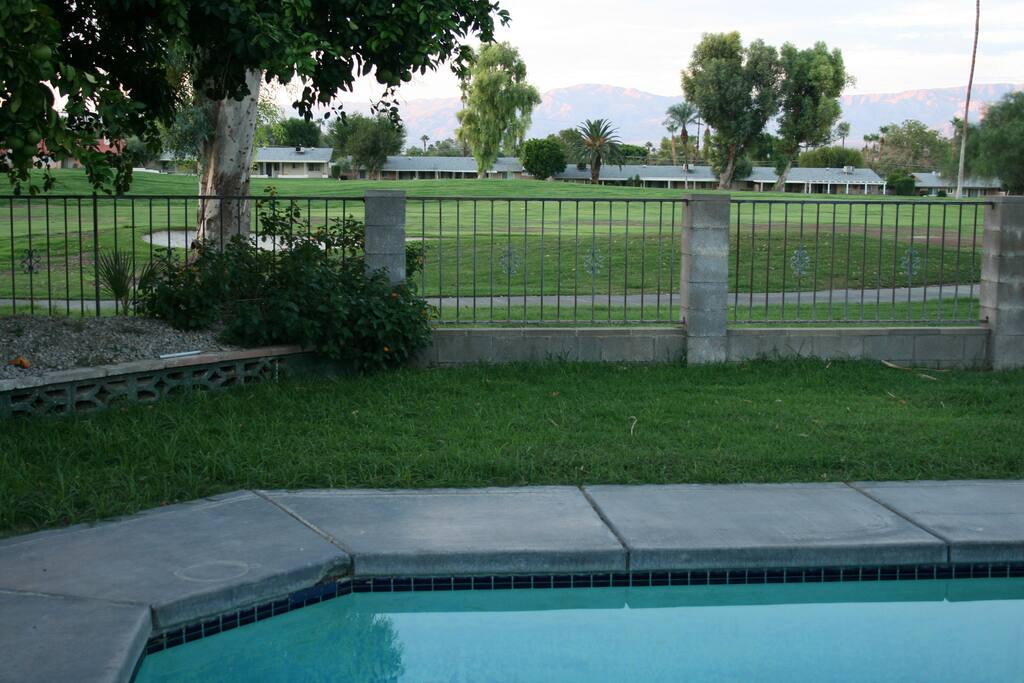 Golf-course and private pool