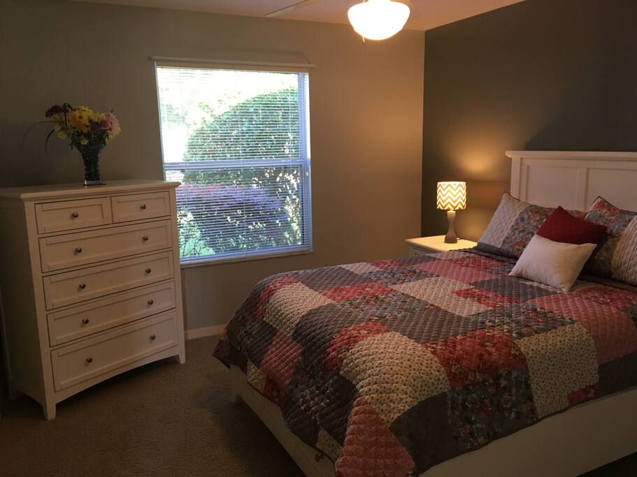 Freshly painted, curtains to be installed.