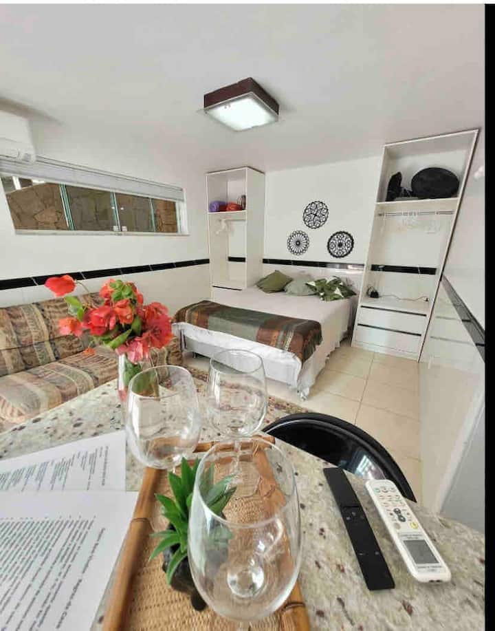 Studio with a/c 500 meters outside the center and beaches.