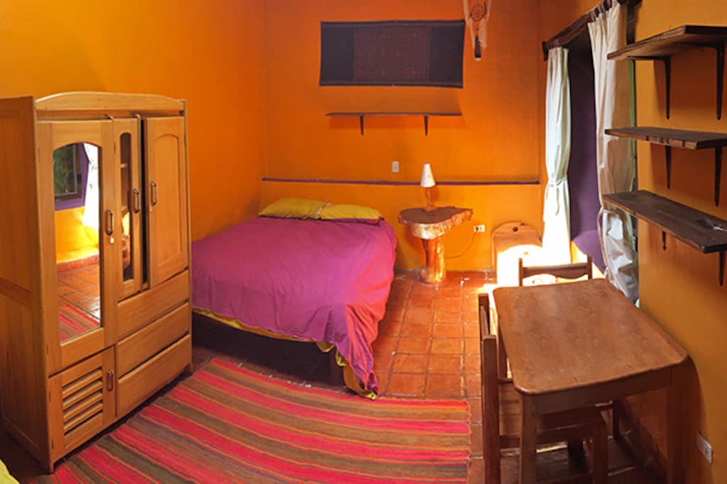 Cozy room full of light.