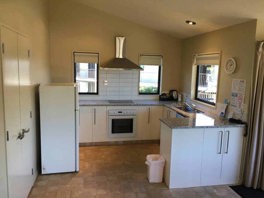 Dishwasher,microwave,complimentary teas, coffee, including plunger coffee, milk.