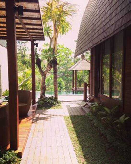 Pathway to the pool