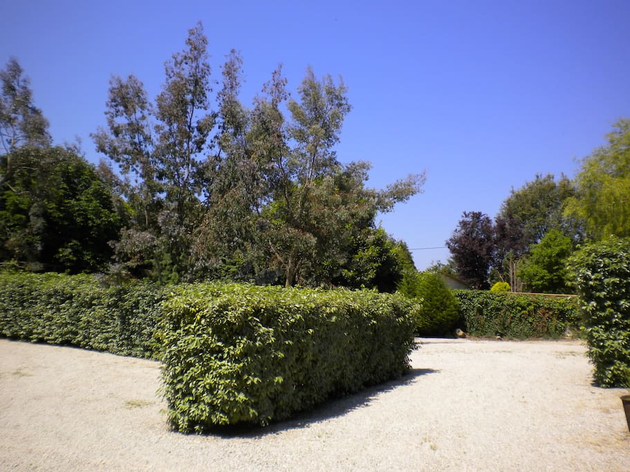 vers le parking privé intérieur