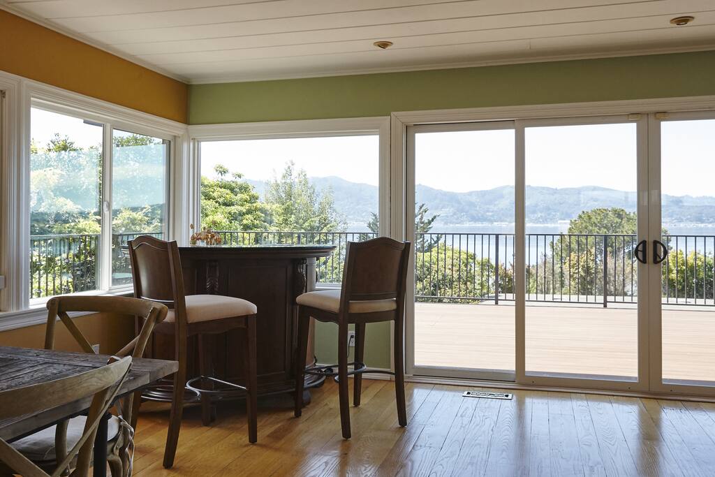 Enjoy a Refreshment at the Bar Area Overlooking the Beautiful Bay Views