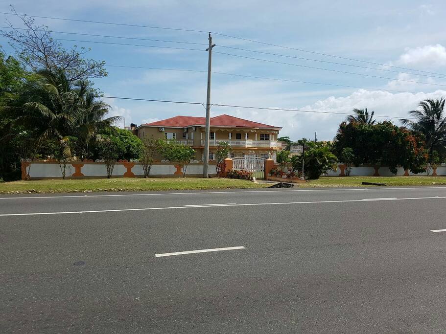 View from the main road