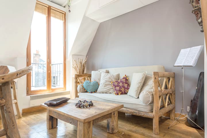 Charming loft Canal Saint Martin