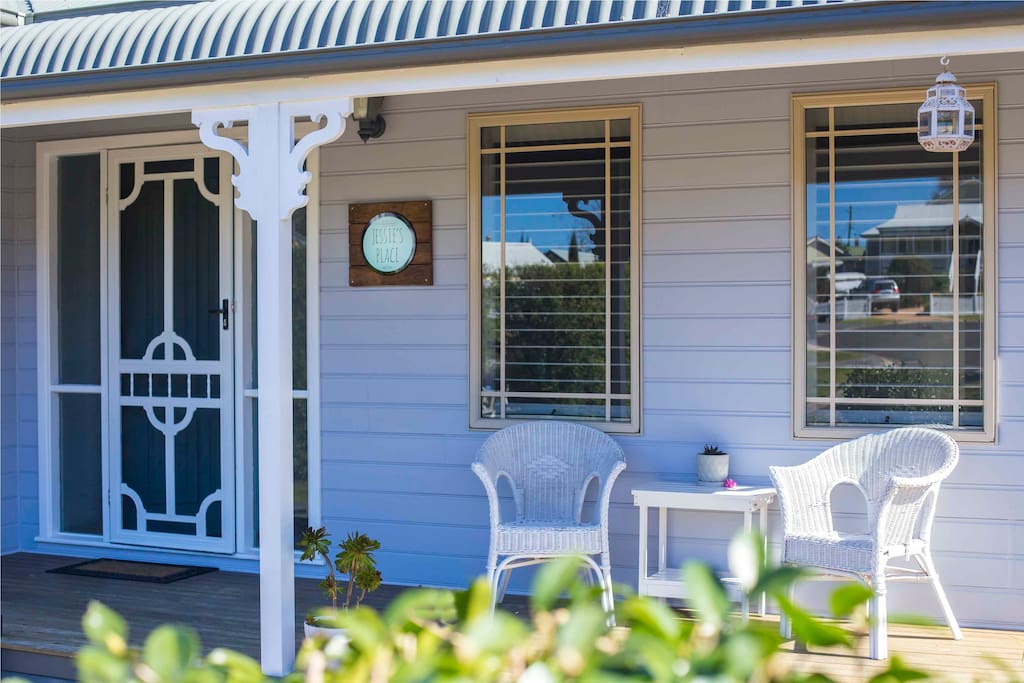 Enjoy a coffee on the front verandah