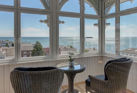 Top Airbnb: Villa Fernsicht - Apartment 1 with sea view (50m²) in Sassnitz