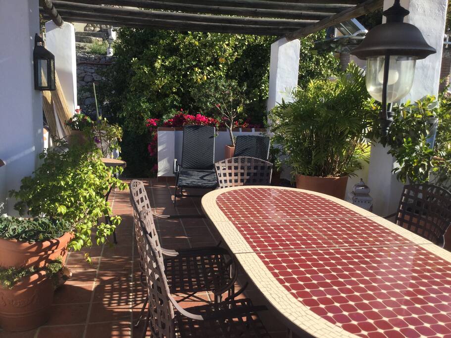 Terrace and patio