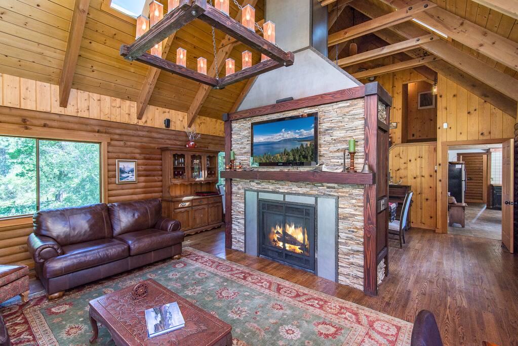 Spread out in front of the fire.
