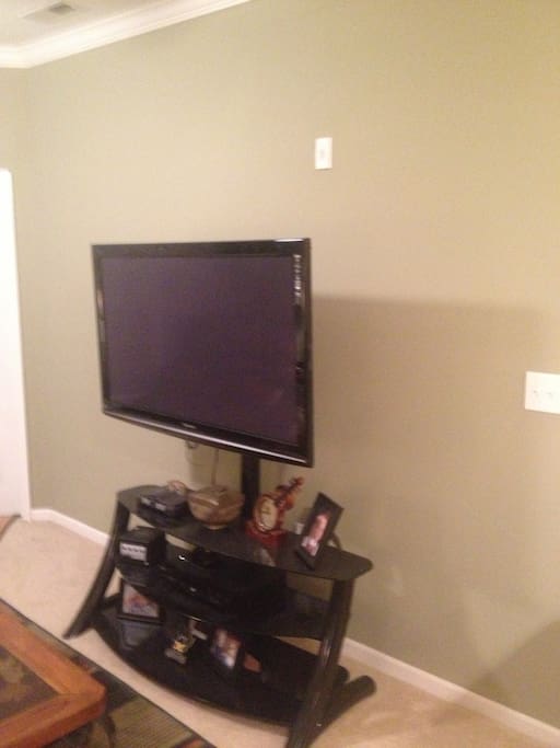 50" TV with Cable and DVD Player