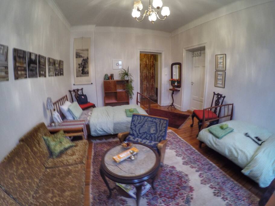 The room, seen from by the windows.