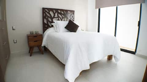 Apartment with 2 bedrooms and an equipped kitchen