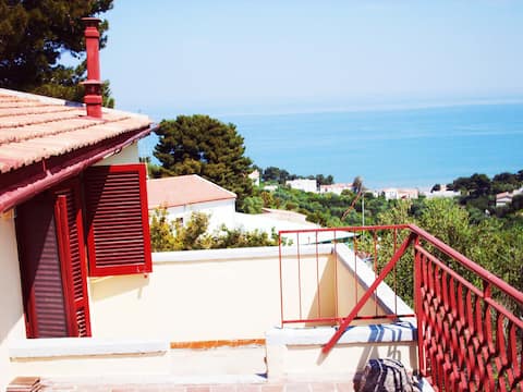 Double penthouse 8-14 places 2 bathrooms in Villa Matassa