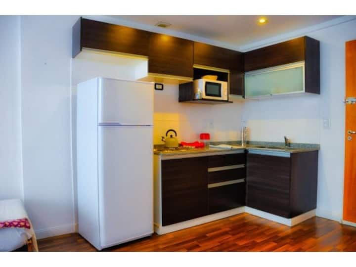 Studio amoblado para 3 personas con pileta en San Nicolás