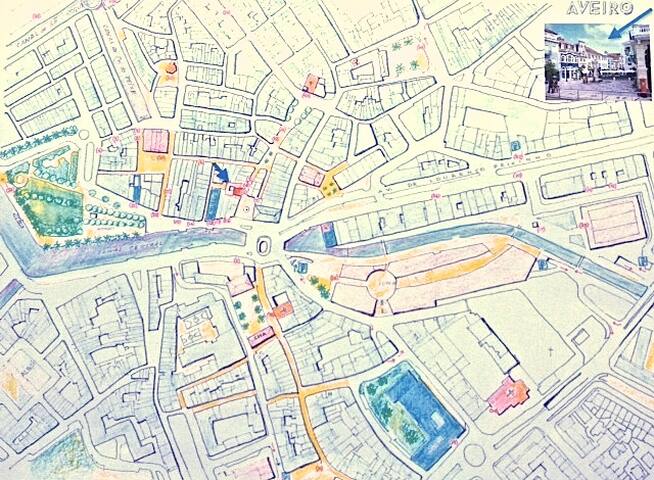Aveiro's center