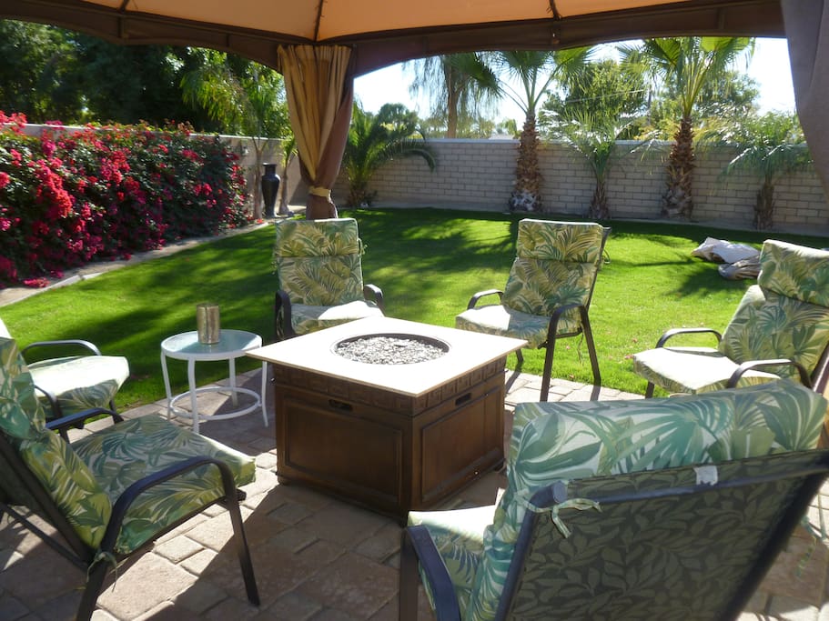 Gas Fire Pit Area