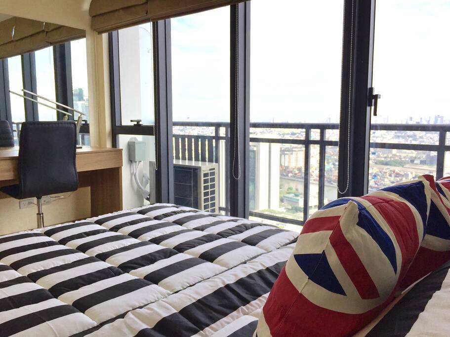 Bed and workspace
