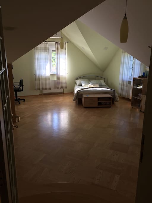 the bedroom is really big