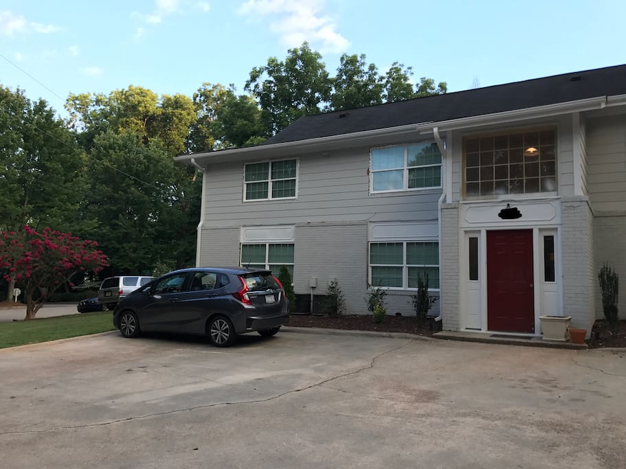 The apartment is in an eight-unit building nestled on a side street in downtown Raleigh.