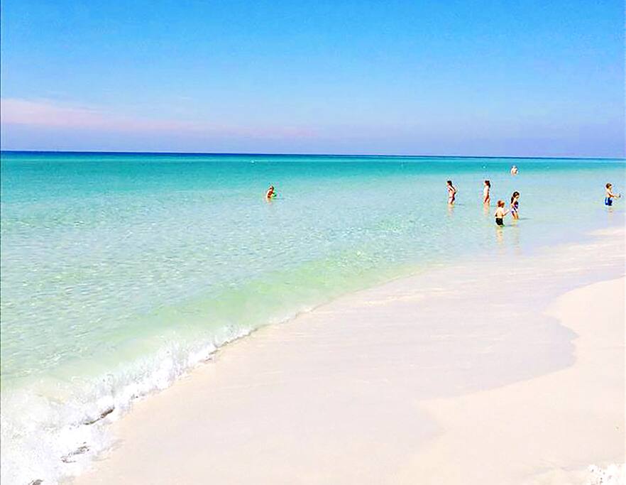 Beautiful natural beach