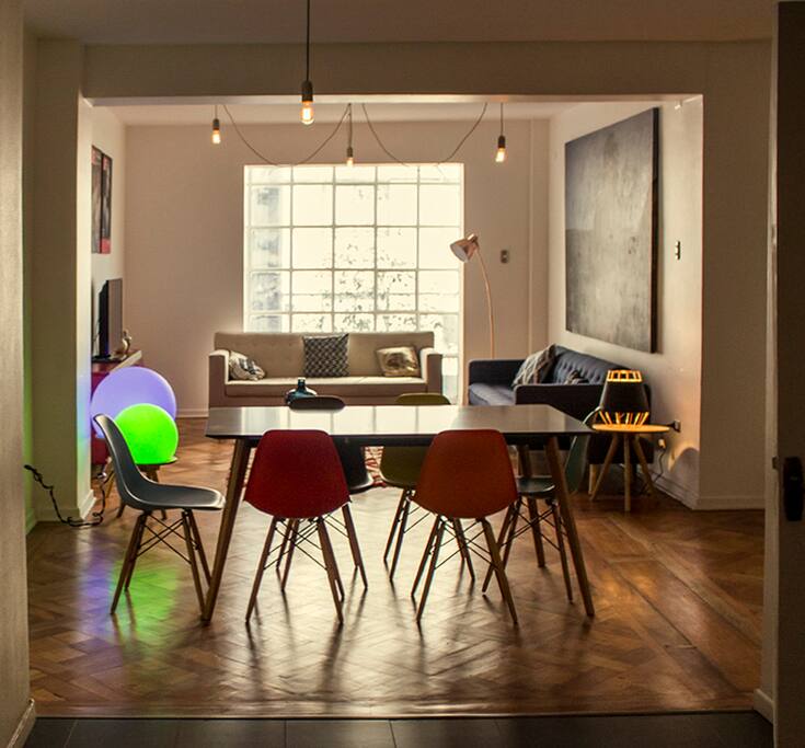 View of the living/dining area