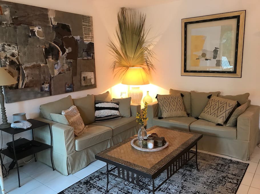 living room with 2 couches - salon