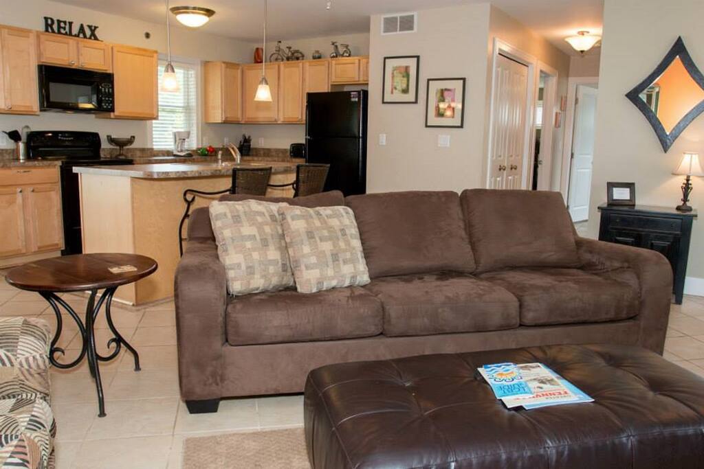 Living room & kitchen view