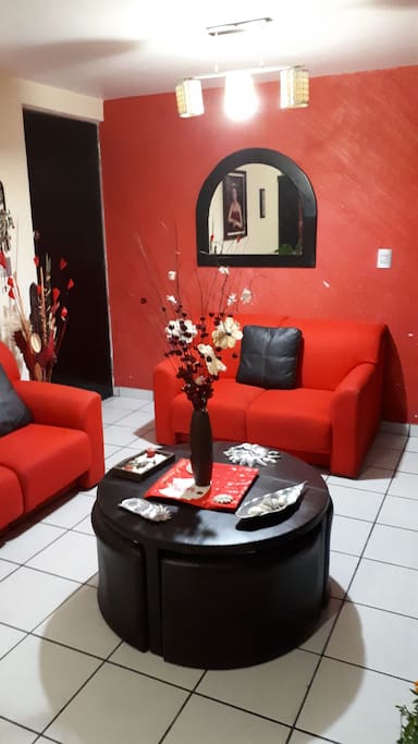 Sala, espacio ideal para descanso.