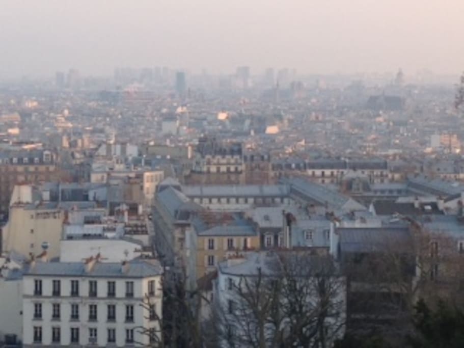 A view of Paris from Montmatre
