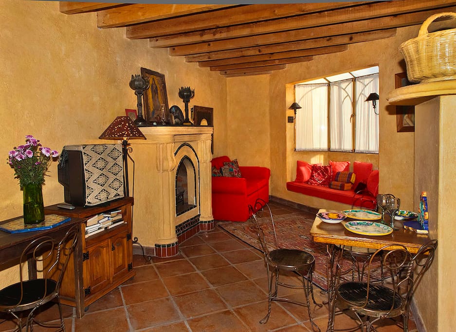 Dining area and living room of Casa Guadalupe 2