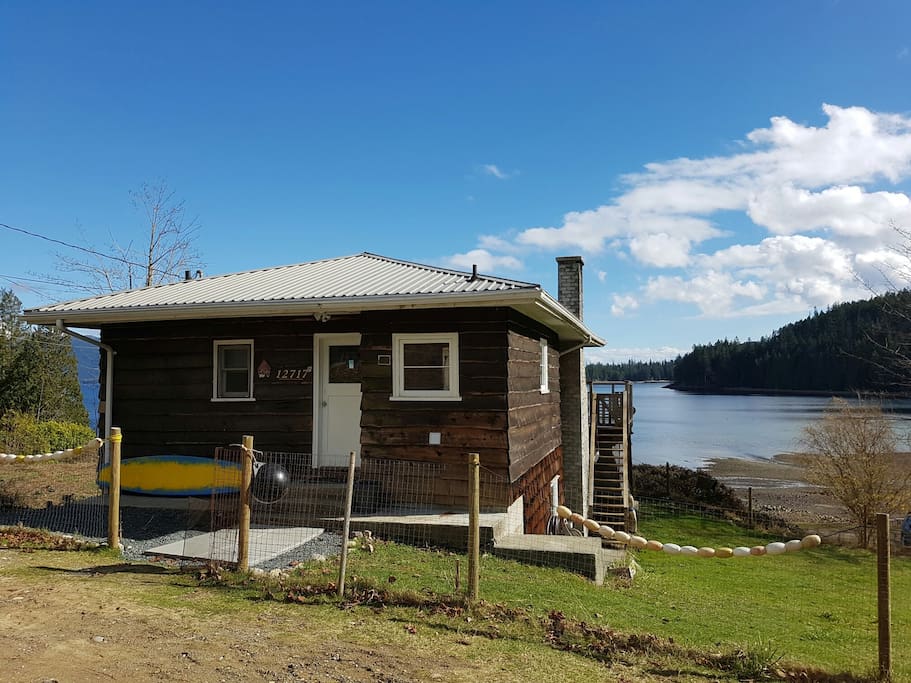 Charming & Rustic cedar clad Cottage originally barged up from Vancouver in the 90's and given a new purpose.