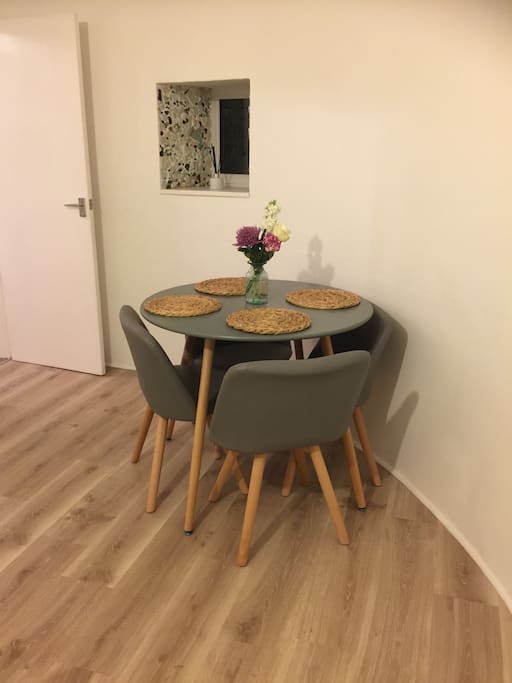 Dining table in lounge