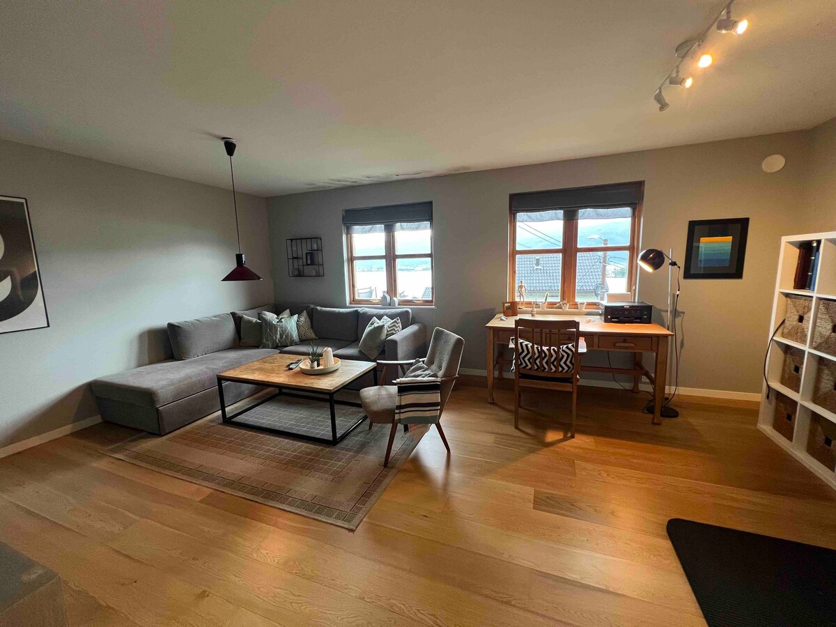 ห้องนั่งเล่นชั้นใต้ดินมีโซฟาเบดขนาด 140x200