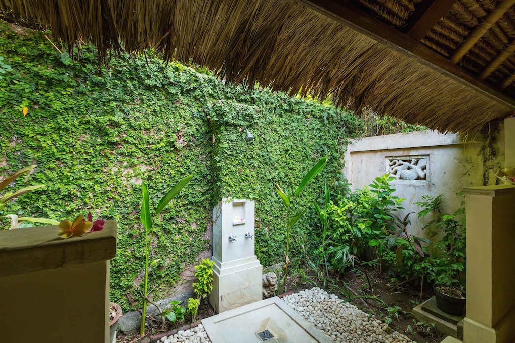 Outdoor shower..