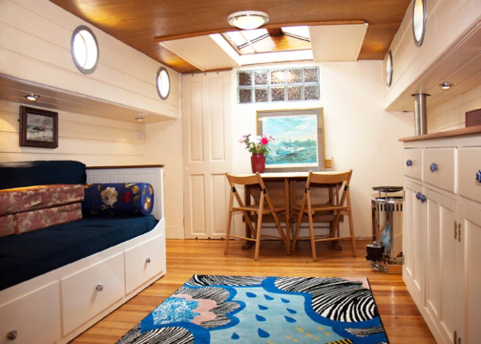 Saloon looking aft.