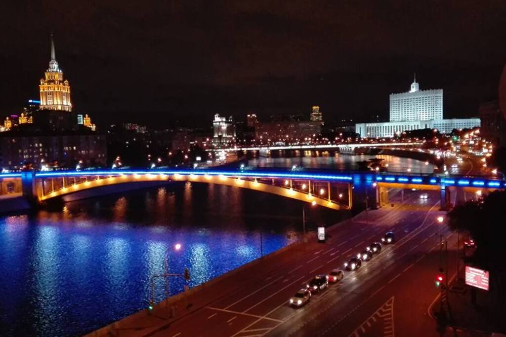 Night view from loggia