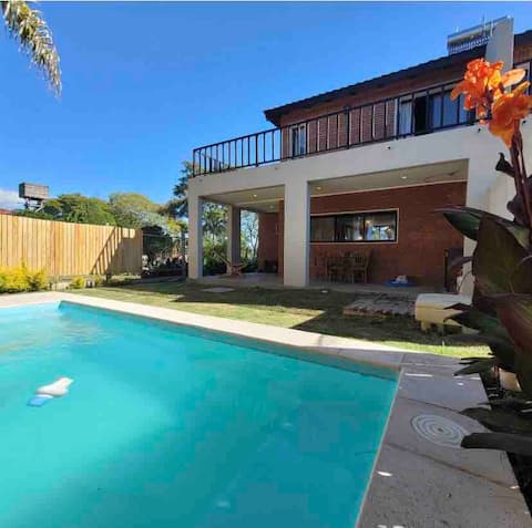 Duplex house with pool