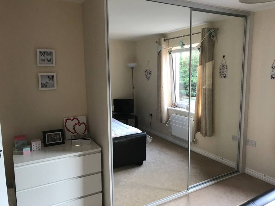 The wardrobe, and chest of draws