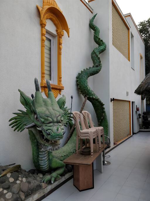 Lobby with Dragon