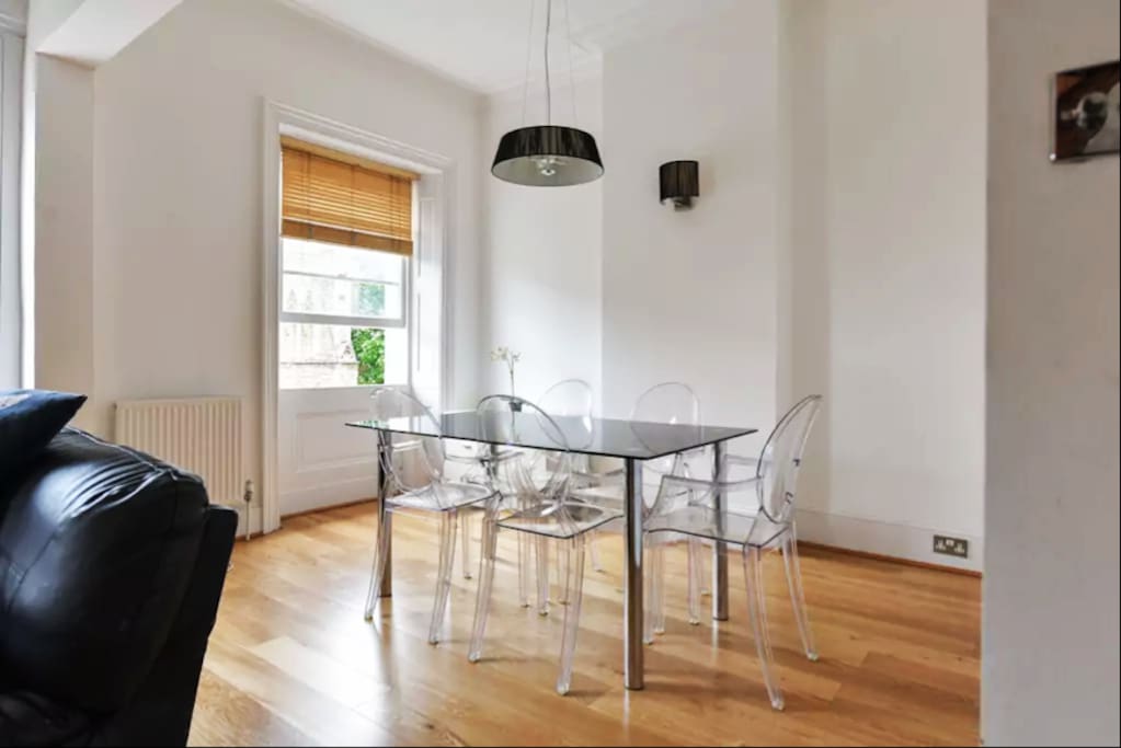 Dining Table From Made From Italian Structure with 5 comfortable chairs