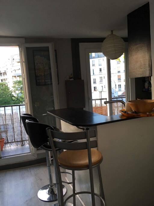 Kitchen open to the dining room