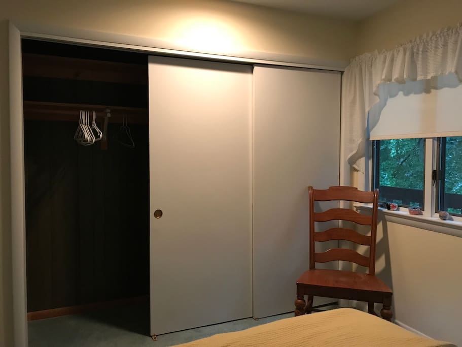 Closet space in first bedroom