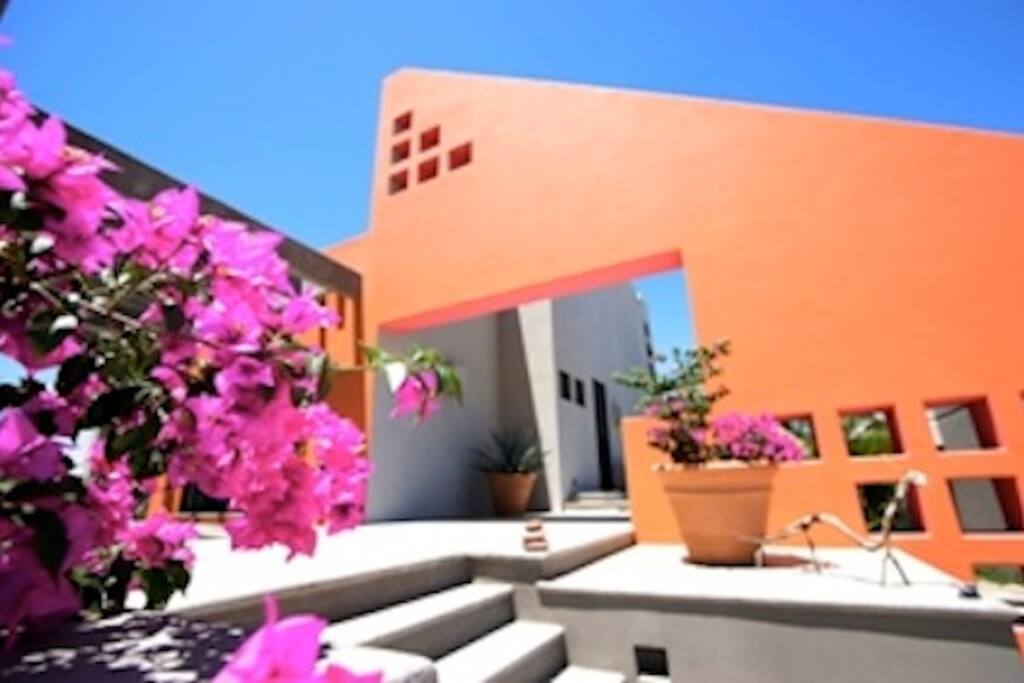 Spanish style architecture on very private property