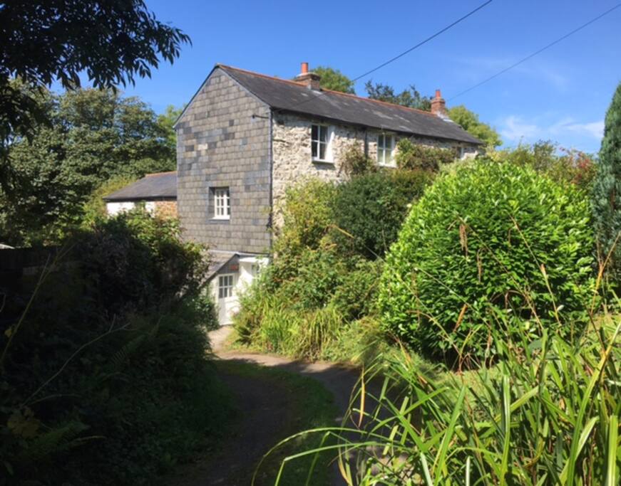 Your entrance at Hillhead Cottage..