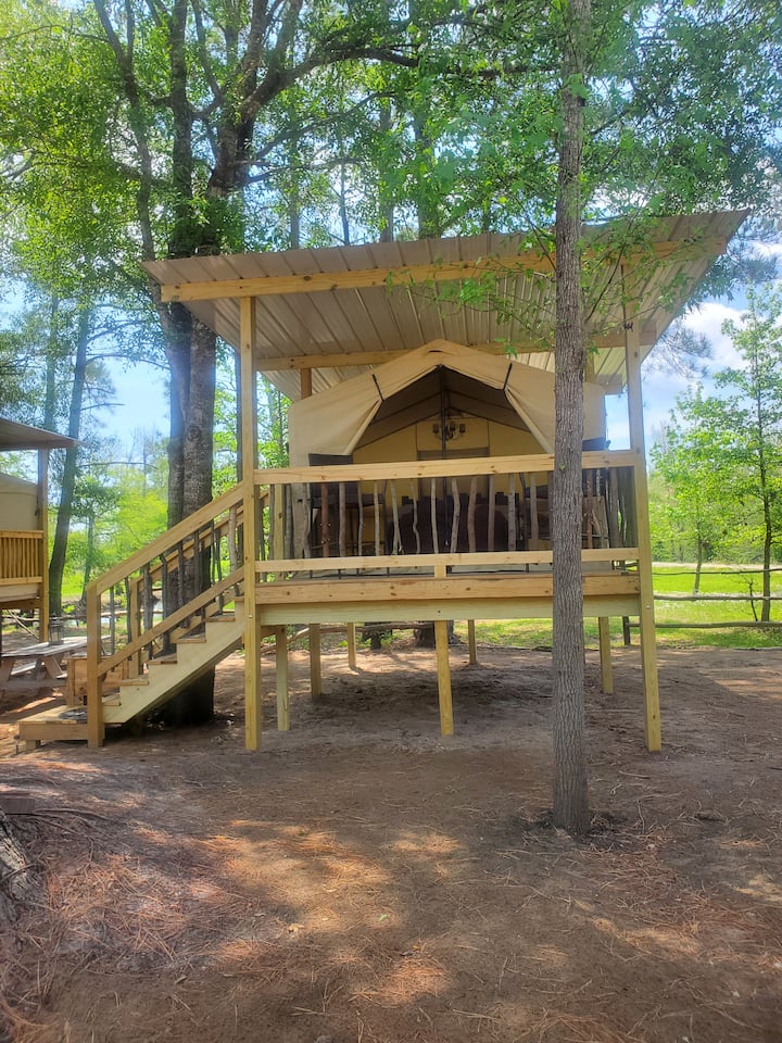 River Island Glamping Tent 1 near N. Myrtle Beach Tents for Rent in