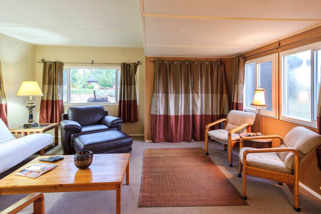 Plenty of room to watch TV or play games.