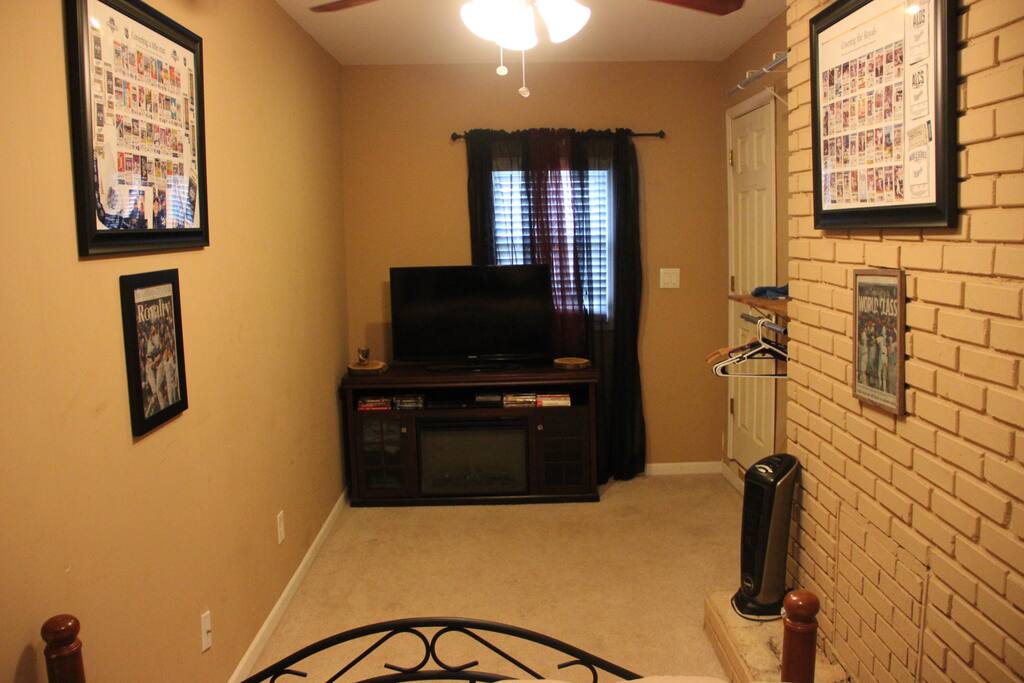 Entry to the room is the door on the right