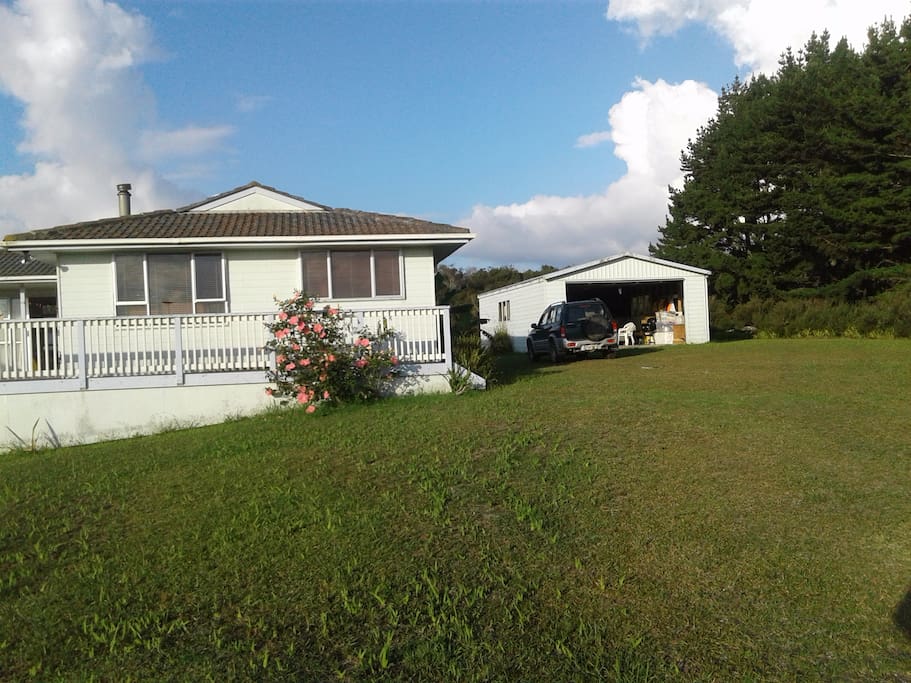 This is the house as you come up the driveway