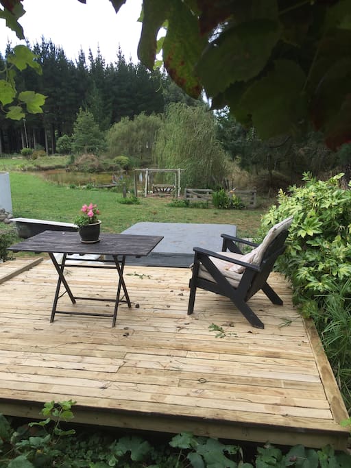 Spa and deck